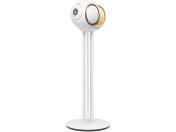 Stativfot DEVIALET Tree för Phantom Ultimate 98 dB Opéra de Paris, vit metall, tre stänger, rund bas, framifrån