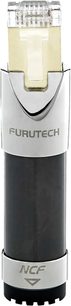 Furutech Clear-Line NCF LAN sort og sølv anti-støjsystem med transparent stik