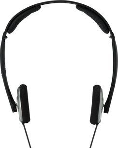 Sennheiser MM60 IP sort hovedtelefoner, oval pudebeklædt hovedbøjle og ørepuder, mikrofoner på begge høretelefoner