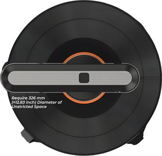 HumminGuru ORBIT black and silver antistatic treatment on black vinyl record, top view