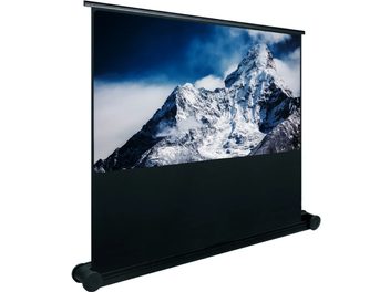 Φορητή ή επιδαπέδια οθόνη Oray Butterfly 16/9 (236 εκ.) που απεικονίζει ένα χιονισμένο βουνό με σύννεφα στον μπλε ουρανό στο φόντο