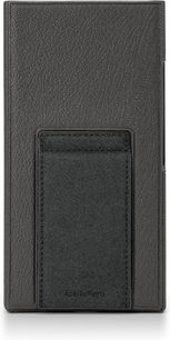 Astell&Kern-etui til PD20 sort, set forfra, rektangulært format med frontlomme og kornet overflade