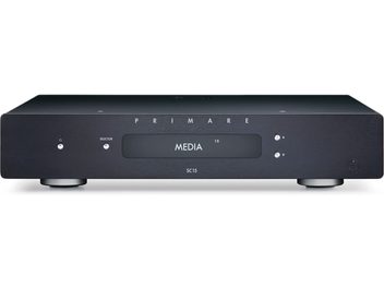 Primare SC15 Prisma Netzwerk-Audioplayer schwarz, Aluminium-Frontplatte, blaues Display, verchromte Tasten