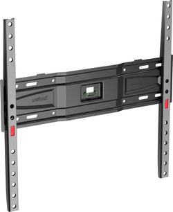 Supporto TV fisso da parete Meliconi GS S400 PLUS FB CG nero in metallo a profilo piatto con livella a bolla integrata