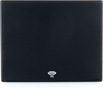 Altoparlante home-cinema THX-5000-LCR, vista frontale, griglia nera, logo ovale argentato in basso al centro