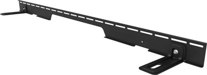 Support d’enceinte mural Klipsch Flexus Core 300 noir, longue barre métallique ajourée avec pattes en L