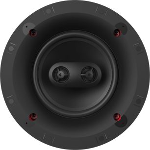 Klipsch DS-160-CSM Sky Hook sort indbygningshøjttaler til loftet, 2 koncentriske højttalere, rød kant