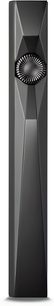 Lettore audiofilo Astell&Kern SP4000 nero in alluminio, vista laterale, corpo sottile con spigoli sfaccettati e rotella circolare zigrinata