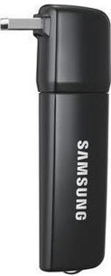 Samsung WIS09ABGNX sort USB Wi-Fi-adapter, kompakt rektangulær form, hvidt logo, han USB-stik