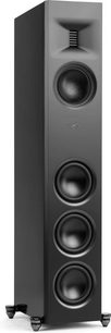 Cassa a colonna MartinLogan Motion XT F100 nero laccato con 4 altoparlanti circolari visibili su una faccia rettangolare