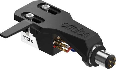 Ortofon VNL TRIX helipea SH‑2 headshellil, must metall ja plast, kaldvaade, sõrmekonks, nõelühenduse tihvtid