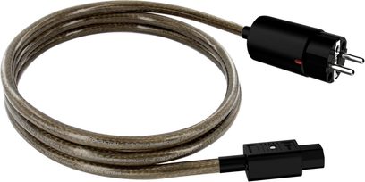 EAT Essential Audio Tools C13L 5 m netledning, IEC og Schuko-stik, kobberflettede kabler