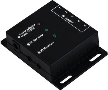 Norstone Iryx II black infrared transmitter, compact, rectangular, indicator lights, jack connector