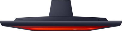 Samsung The Sero QE43LS05T TV, sort skærm, rød base, set forfra