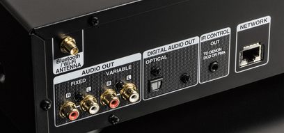 Garso aparato galinė plokštė su RCA, optiniais, tinklo, Wi-Fi antenos, ausinių lizdo ir USB prievadais