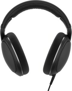 Open bedrade hifi-koptelefoon Sennheiser HD 550 met zwarte gewatteerde hoofdband, ronde stoffen oorkussens en metalen rooster