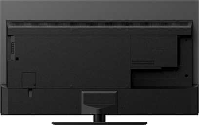 Panasonic TX-48LZ980E TV, bagside, tilslutninger, HDMI- og USB-porte, ventilationsgitter, indbygget vægbeslag