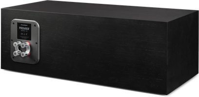 Paradigm Premier 520LCR v2 centerhøjttaler i sort set bagfra med synlige terminaler og rektangulært kabinet