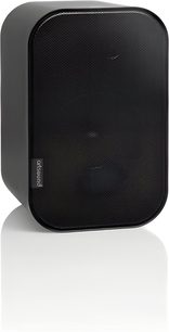 Compact black ArtSound UNI20 hi-fi speaker, rounded rectangular cabinet with slim metal grille front