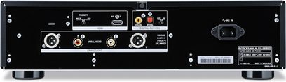 Sony SCD-XA5400ES sort CD-afspiller, bagside, lyd- og videostik, RCA-stik, optisk, koaksial, HDMI, USB-port