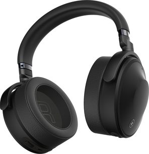 Yamaha YH-E700A sort omkringliggende hovedtelefoner, ovale ørepuder i kunstlæder, polstret justerbar hovedbøjle