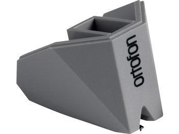 Алмазний звукознімач Ortofon Stylus 2M 78 темно-сірого кольору для платівок, вид ззаду зблизька під кутом 3/4