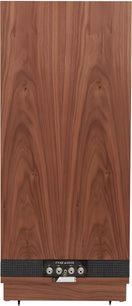 Diffusore da pavimento Fyne Audio Classic VIII noce, finitura legno noce scuro, vista posteriore, doppio morsettiera