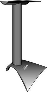 Vogel's VLS 60 højttallerstativ i sort metal, omvendt T-form med rektangulær base og tynd lodret søjle
