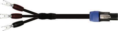 Kabel Audioquest Rocket 22 do subwoofera REL, 2m, złącza RCA i Neutrik Speakon, czarna i czerwona osłona