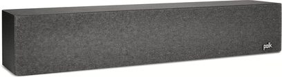 Diffusore centrale Polk Audio R350 nero, rettangolare, allungato, griglia nera che ricopre la parte frontale