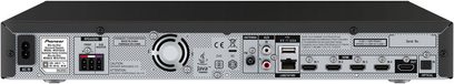 Sort Pioneer MCS-FS232 hjemmebiografsystem, set forfra, med CD/DVD-afspiller, USB- og HDMI-porte, knapper og LED-display