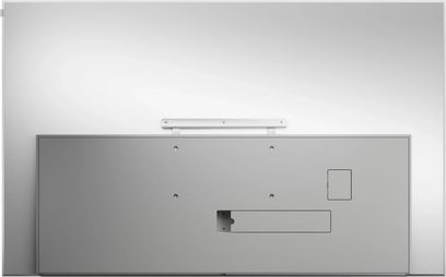 Loewe Stellar 83 DR+ televízió hátulnézetben, nagy szürke képernyő látható fali rögzítéssel