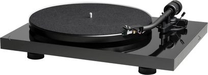 Gramofon Music Hall MMF-Mark 1 černý, matně černý talíř, černé raménko, leskle černý obdélníkový podstavec