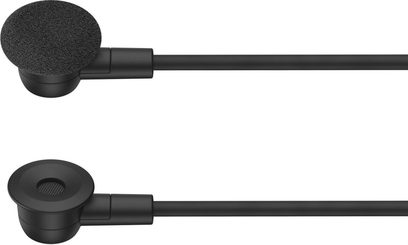 Tilbehør til Sennheiser HD 500 BAM-hovedtelefoner, sort plast, to cirkulære kapsler med skum og gitter, sidevisning