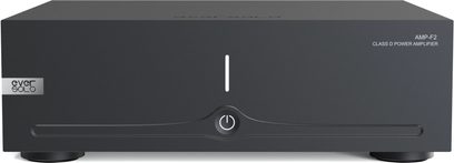 EverSolo AMP-F2 effektförstärkare i matt svart rektangulärt utförande, med strömbrytare och LED-indikator på framsidan
