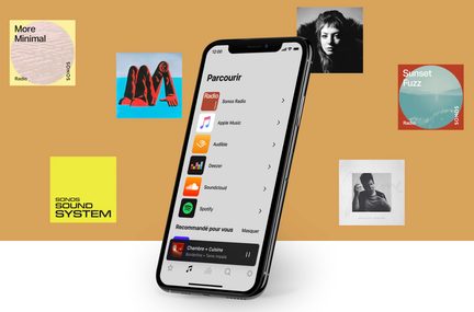 Apple Music, Deezer, Qobuz, Spotify Connect og TuneIn