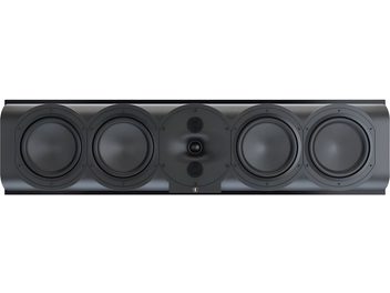 Perlisten R7c centerhøjttaler i sort pianolak, fire basenheder, tredobbelt center-modul, kabinet med afrundede sider