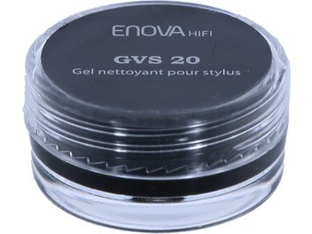 Kit de ajuste e limpeza Enova HIFI GVS 20, pote cilíndrico transparente com tampa preta, texto branco visível na parte superior