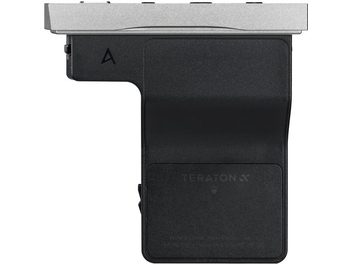 Черна разширителна карта Astell&Kern SEM-2, изглед отпред, с конектор отгоре и лого "TERATON" отдолу