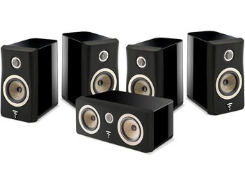 Pack Focal Kanta N°1 черен лак и черен мат, пет лентови високоговорителя, включително централния, твитери с метална решетка