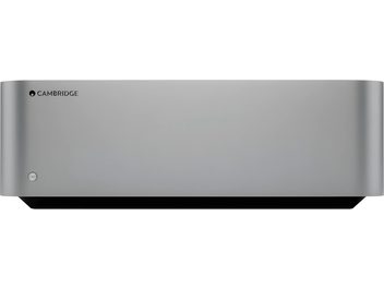Cambridge Audio EDGE W-effektforstærker, frontvisning, metallisk gråfarve, horisontal rektangulær form