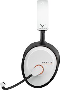 Trådløst gaming-headset Beyerdynamic MMX 230 Wireless gråhvit med sideplassert boom-mikrofon