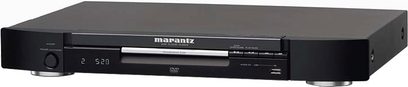 Marantz DV4003 sort 4K Blu-ray-afspiller, frontvisning, frontpanel med display, knapper og diskskuffe