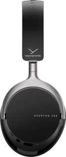 Casque Beyerdynamic Aventho 200 noir, oreillette ovale en métal et plastique, arceau noir, vue latérale