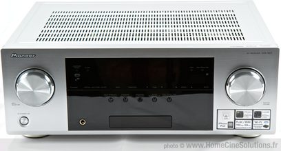 Pioneer VSX-922 Silber Heimkino-Verstärker, Frontblende mit LCD-Display, Tasten, Reglern und Kopfhörer- und Mikrofonanschlüssen