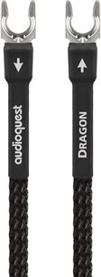Audioquest Dragon GroundGoody fonový kabel 3m, černý opletený plášť, stříbřité kovové konektory, bílé směrové šipky