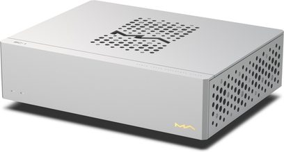 Еталонний аудіотактогенератор Matrix Audio SC-1 сріблястого кольору, прямокутний алюмінієвий корпус із бічними вентиляційними отворами