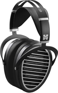 Hifiman Ananda Stealth Magnet (V3) sort og sølv hovedtelefoner, venstre profilvisning, ovale ørepuder, polstret hovedbøjle