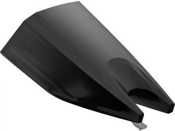 Diamantspids til Ortofon Stylus Concorde Music Black pladespiller, perspektivisk visning, sort farve, synlig spids