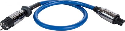 Cardas Clear Beyond XL strømkabel 2m, blå, forkromede IEC-stik og US-stik